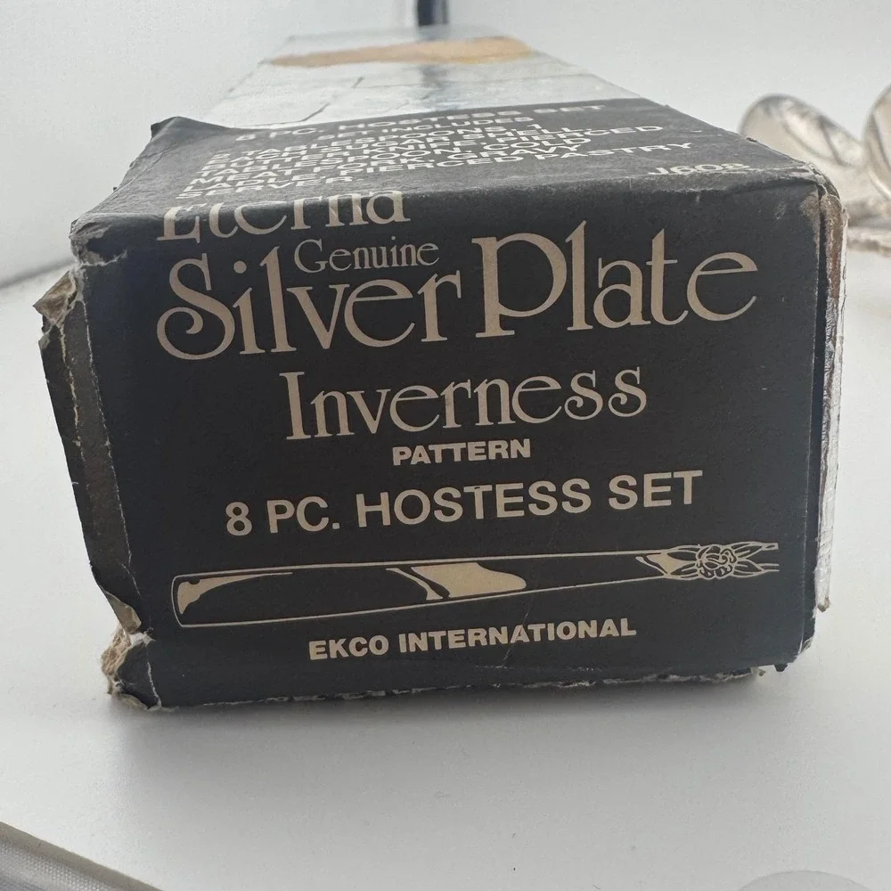 Vintage Silverplate Hostess Serving Set 5 pc EKCO Eterna Inverness